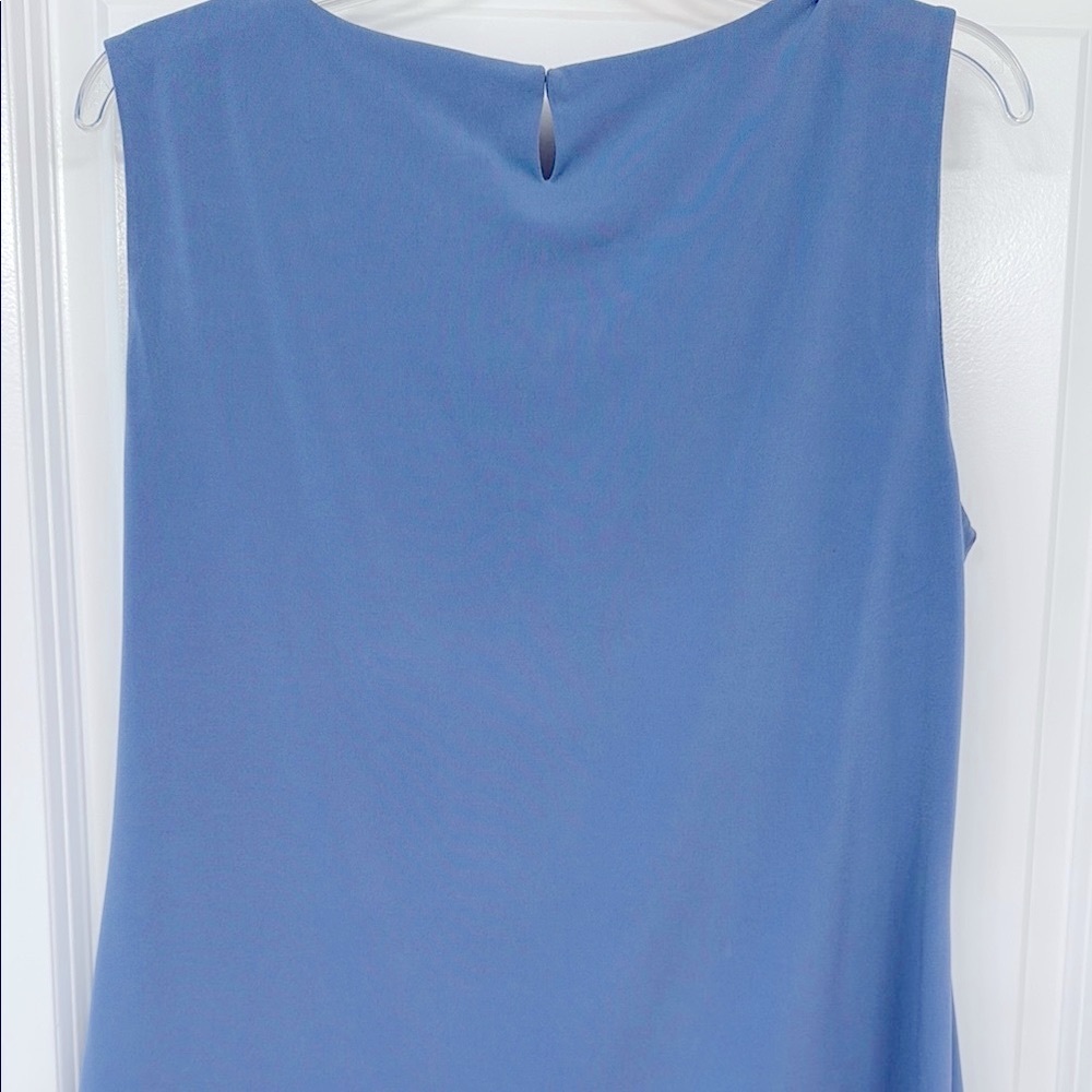 Ivanka Trump Blue Sleeveless Blouse - Picture 6 of 7